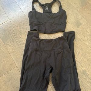 Buffbunny corset bra leggings set